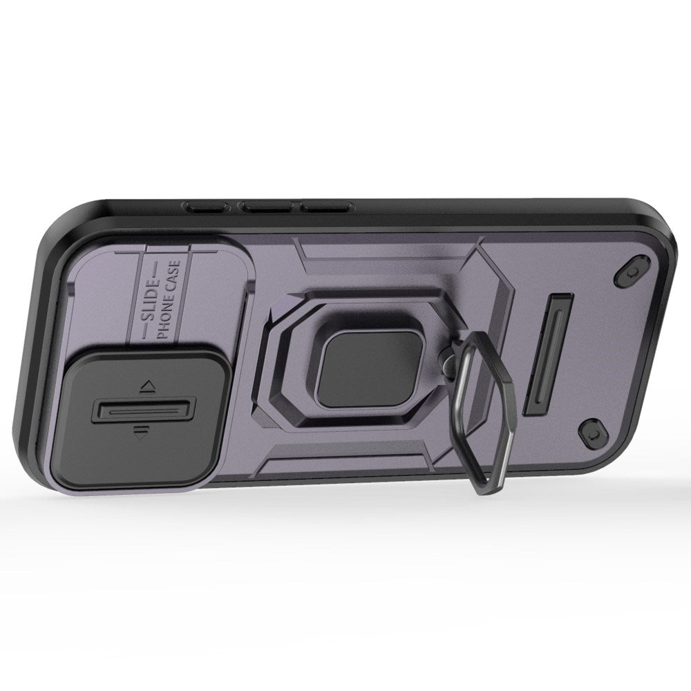 EIDERWOOD iPhone 16 Pro Håndværker Cover m. Magnetisk Kickstand & Cam Slider - Lilla