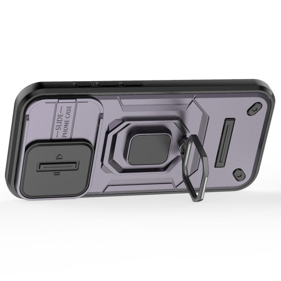 EIDERWOOD iPhone 16 Håndværker Cover m. Magnetisk Kickstand & Cam Slider - Lilla