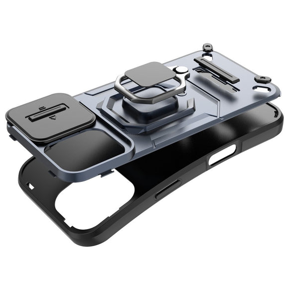 EIDERWOOD iPhone 16 Håndværker Cover m. Magnetisk Kickstand & Cam Slider - Lilla