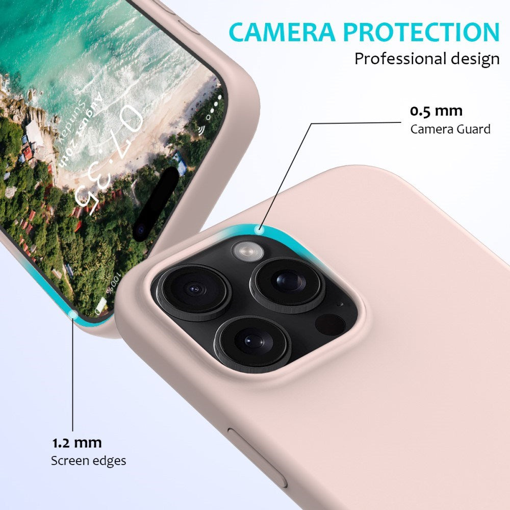 EIDERWOOD iPhone 16 Pro Max Foret Silikone Cover - Lyserød