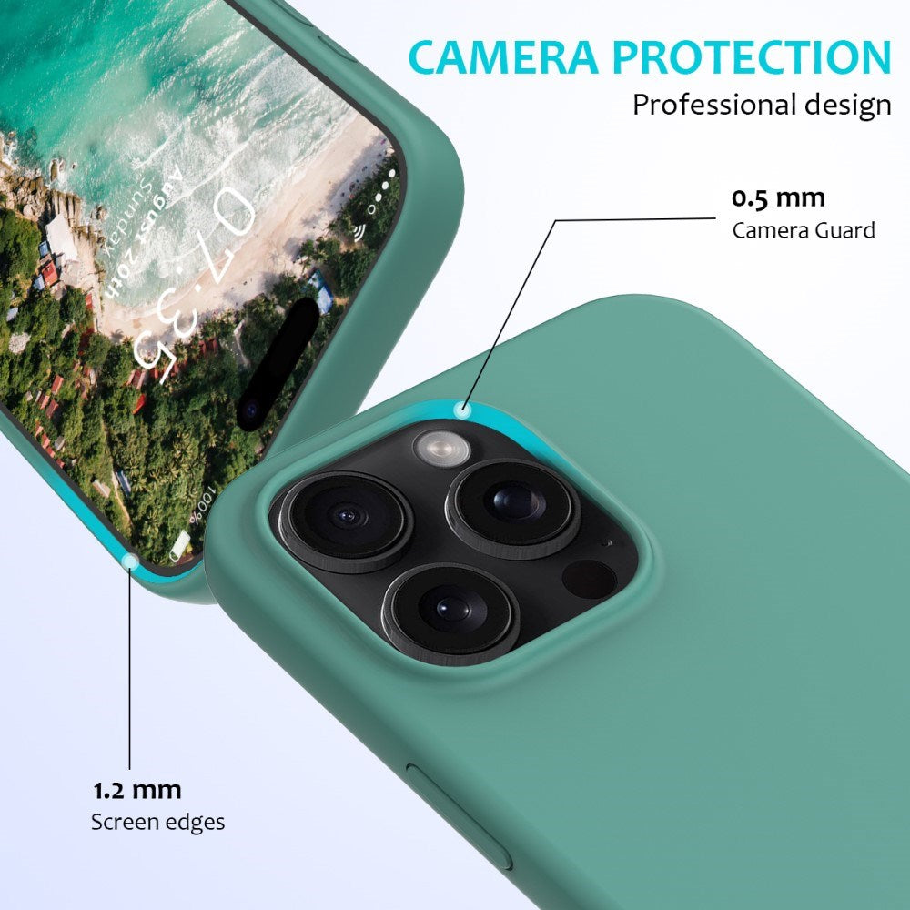 EIDERWOOD iPhone 16 Pro Max Foret Silikone Cover - Mørkegrøn