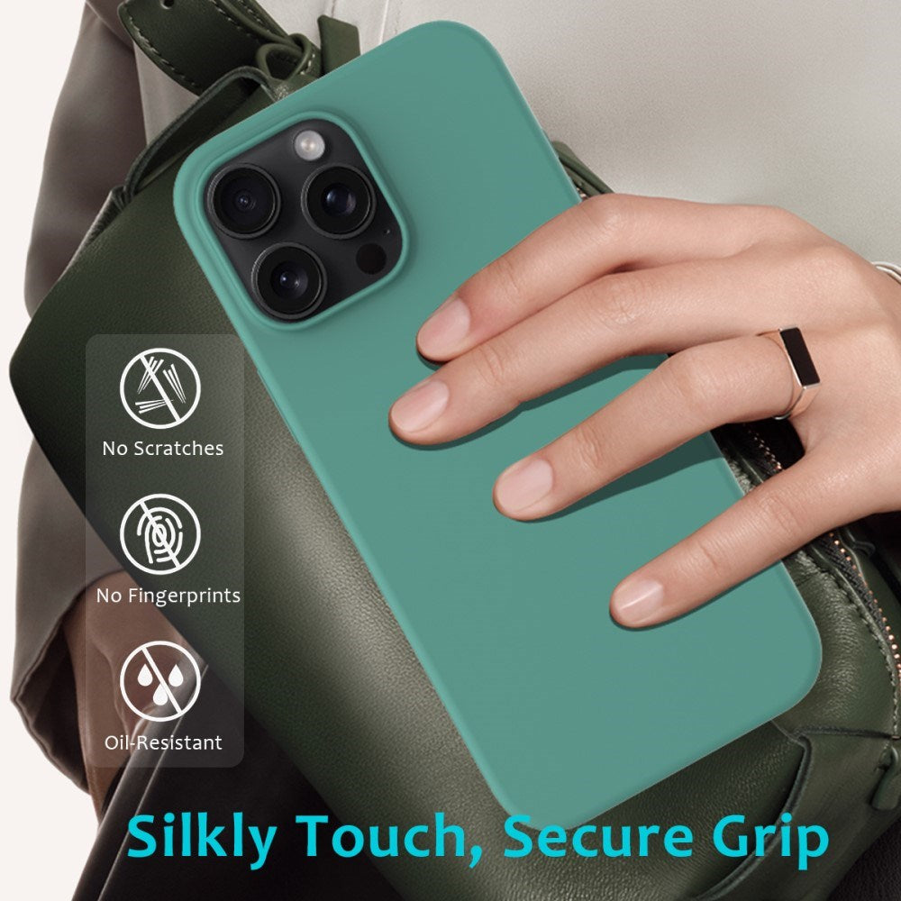 EIDERWOOD iPhone 16 Pro Max Foret Silikone Cover - Mørkegrøn