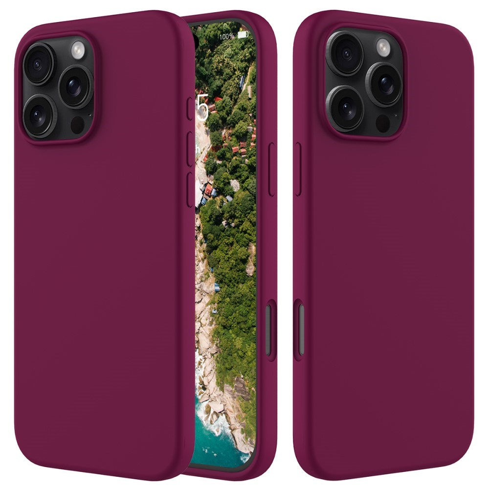EIDERWOOD iPhone 16 Pro Max Foret Silikone Cover - Vinrød
