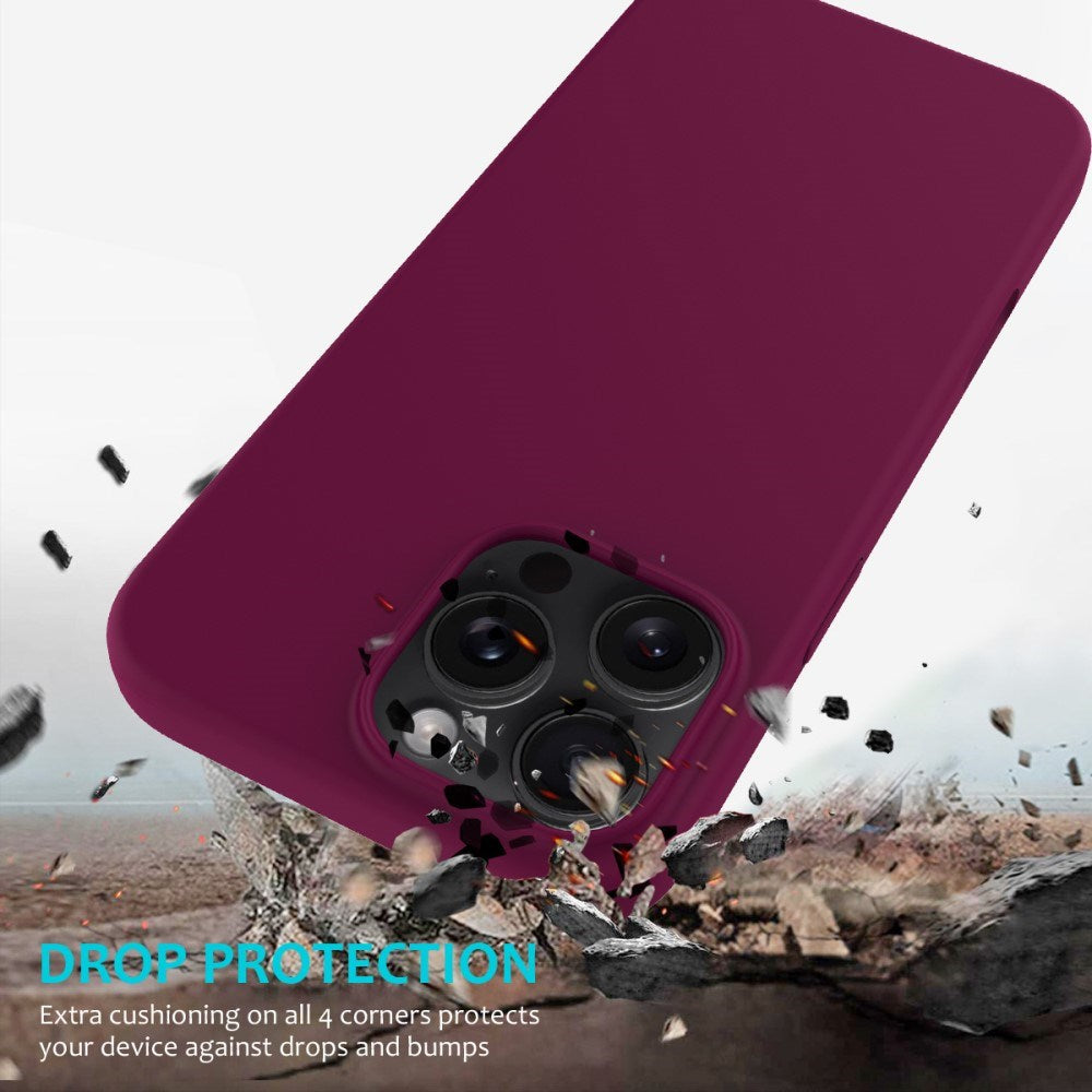 EIDERWOOD iPhone 16 Pro Max Foret Silikone Cover - Vinrød