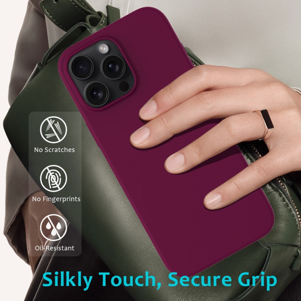 EIDERWOOD iPhone 16 Pro Max Foret Silikone Cover - Vinrød