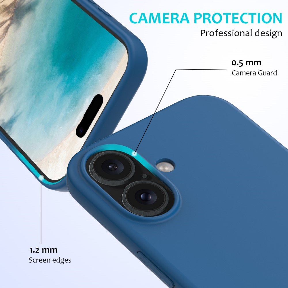 EIDERWOOD iPhone 16 Plus Foret Silikone Cover - Blå