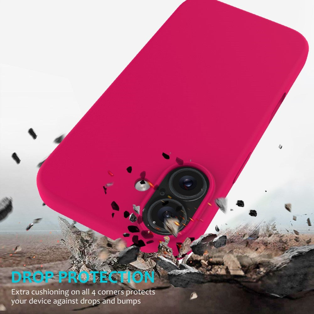 EIDERWOOD iPhone 16 Plus Foret Silikone Cover - Koralrød
