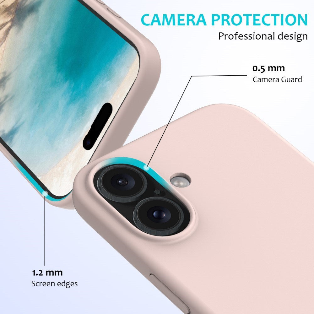 EIDERWOOD iPhone 16 Plus Foret Silikone Cover - Lyserød