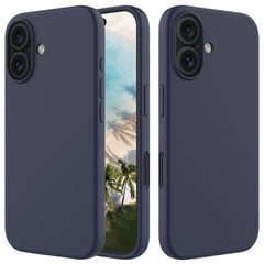 EIDERWOOD iPhone 16 Plus Foret Silikone Cover - Mørkeblå