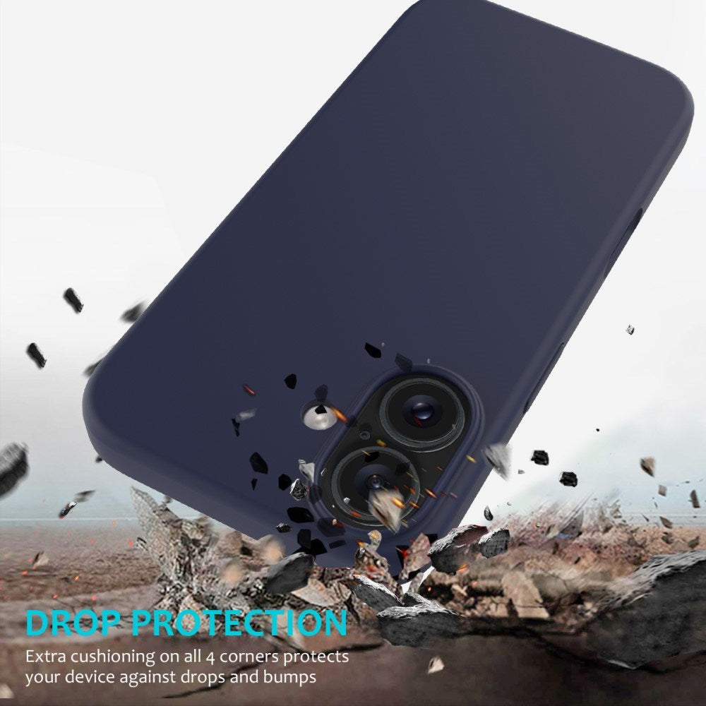 EIDERWOOD iPhone 16 Plus Foret Silikone Cover - Mørkeblå