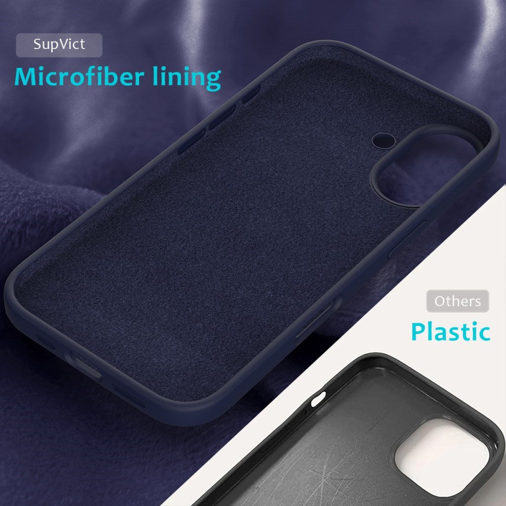 EIDERWOOD iPhone 16 Plus Foret Silikone Cover - Mørkeblå