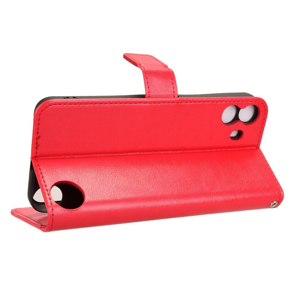 EIDERWOOD Nothing CMF Phone 1 Kunstlæder Flip Cover m. Strop - Rød