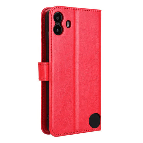 EIDERWOOD Nothing CMF Phone 1 Kunstlæder Flip Cover m. Strop - Rød