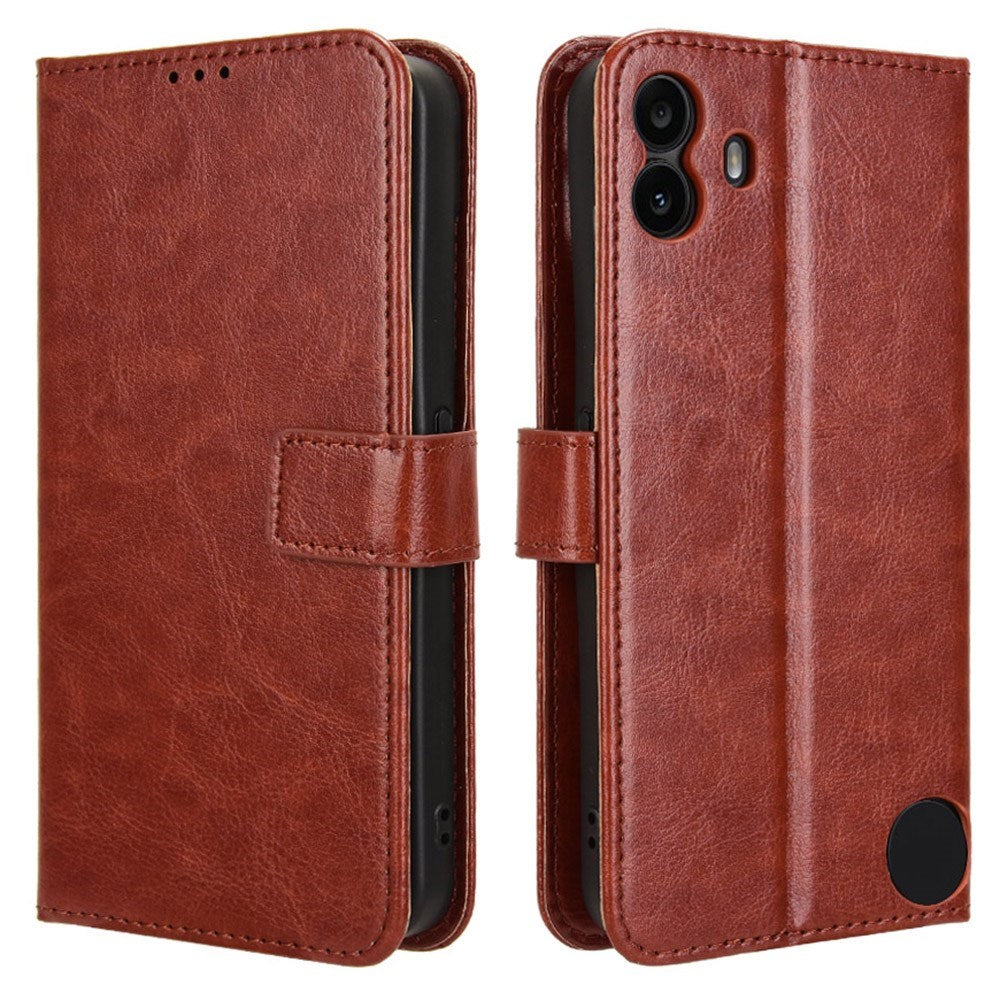 EIDERWOOD Nothing CMF Phone 1 Kunstlæder Flip Cover m. Strop - Brun