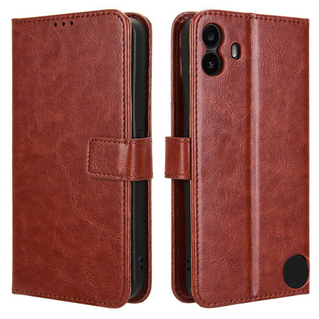 EIDERWOOD Nothing CMF Phone 1 Kunstlæder Flip Cover m. Strop - Brun