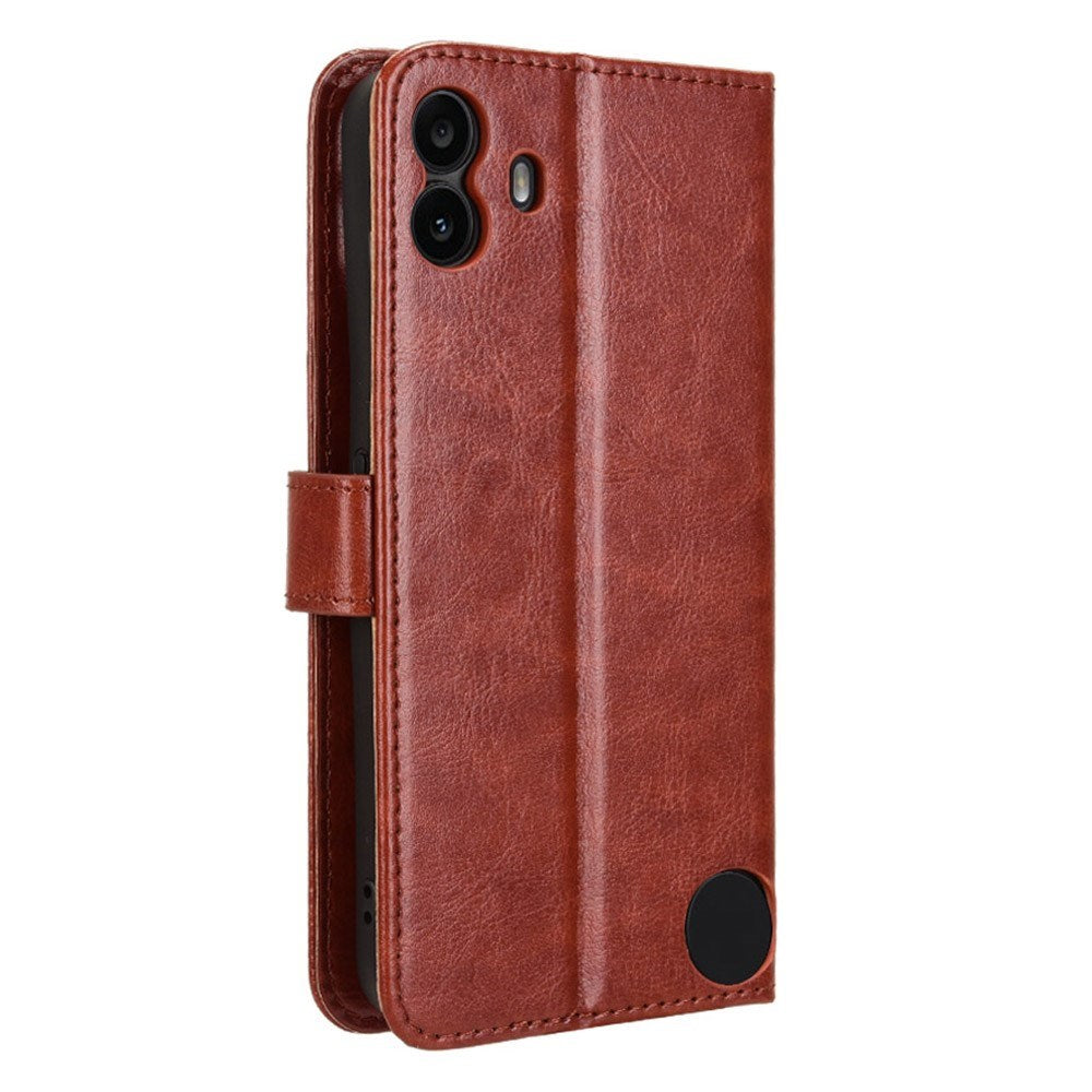 EIDERWOOD Nothing CMF Phone 1 Kunstlæder Flip Cover m. Strop - Brun