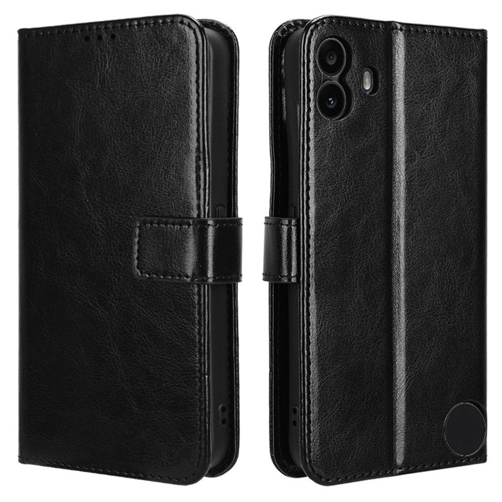 EIDERWOOD Nothing CMF Phone 1 Kunstlæder Flip Cover m. Strop - Sort