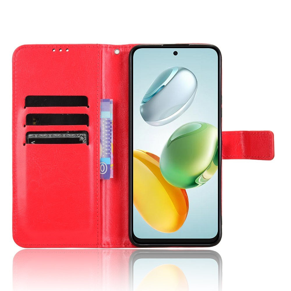 EIDERWOOD Honor 200 Smart Kunstlæder Flip Cover m. Strop - Rød