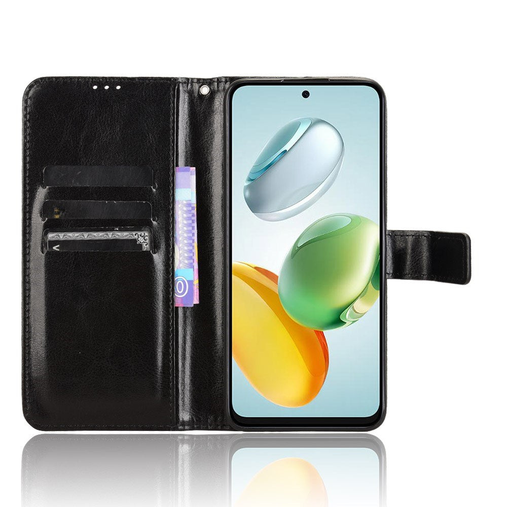 EIDERWOOD Honor 200 Smart Kunstlæder Flip Cover m. Strop - Sort