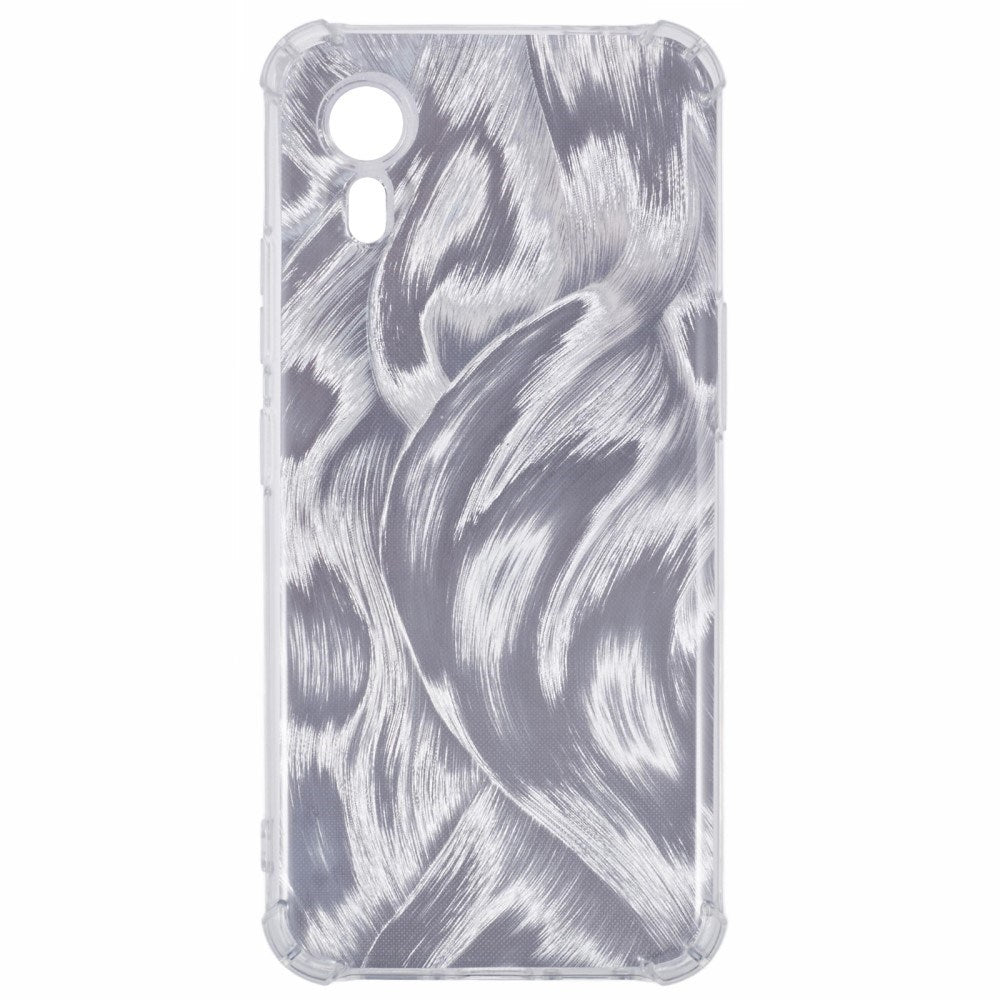 EIDERWOOD Samsung Galaxy Xcover 7 Fleksibelt Plastik Cover m. 4 Forskellige Baggrunde - Gennemsigtig / Multi
