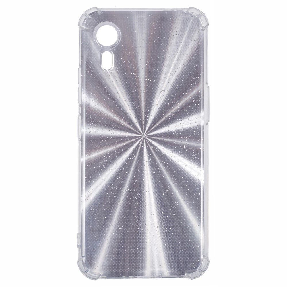 EIDERWOOD Samsung Galaxy Xcover 7 Fleksibelt Plastik Cover m. 4 Forskellige Baggrunde - Gennemsigtig / Multi