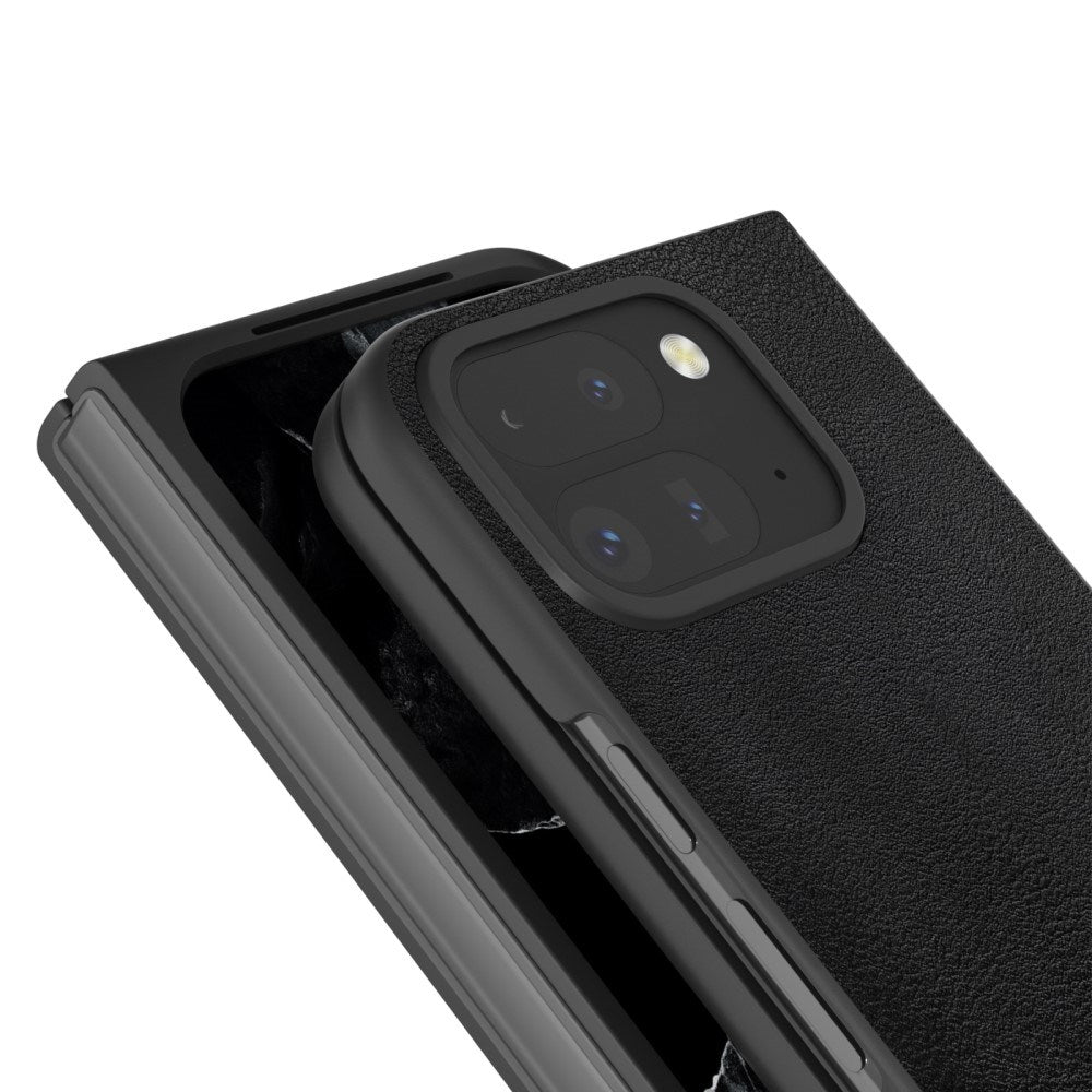 EIDERWOOD Google Pixel 9 Pro Fold (5G) Vegansk Læder Cover - Sort