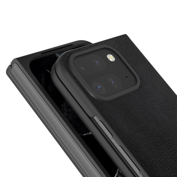 EIDERWOOD Google Pixel 9 Pro Fold (5G) Vegansk Læder Cover - Sort
