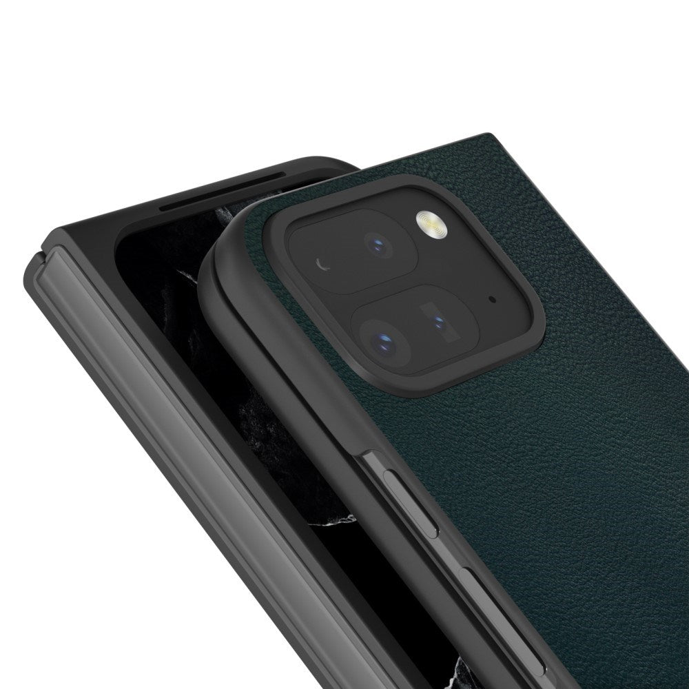 EIDERWOOD Google Pixel 9 Pro Fold (5G) Vegansk Læder Cover - Mørkegrøn