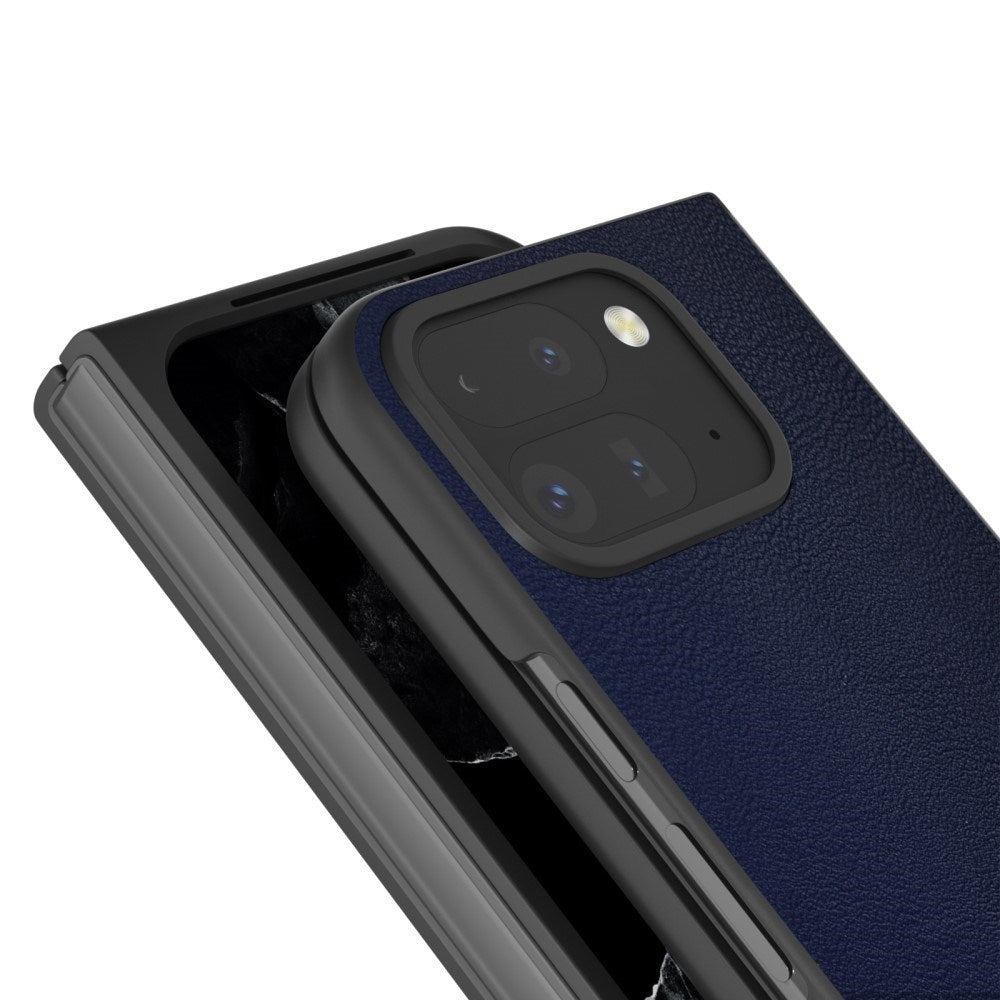 EIDERWOOD Google Pixel 9 Pro Fold (5G) Vegansk Læder Cover - Mørkeblå