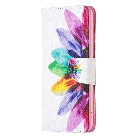 EIDERWOOD Samsung Galaxy A16 Læder Cover m. Pung & Print - Farverig Blomst