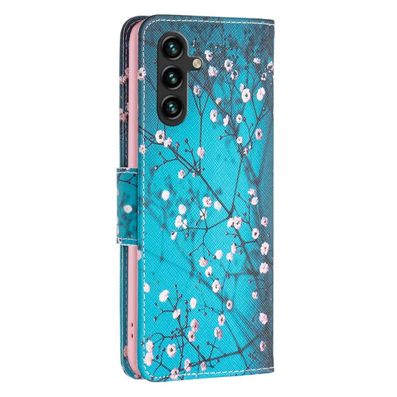 EIDERWOOD Samsung Galaxy A16 Læder Cover m. Pung & Print - Kirsebærtræ