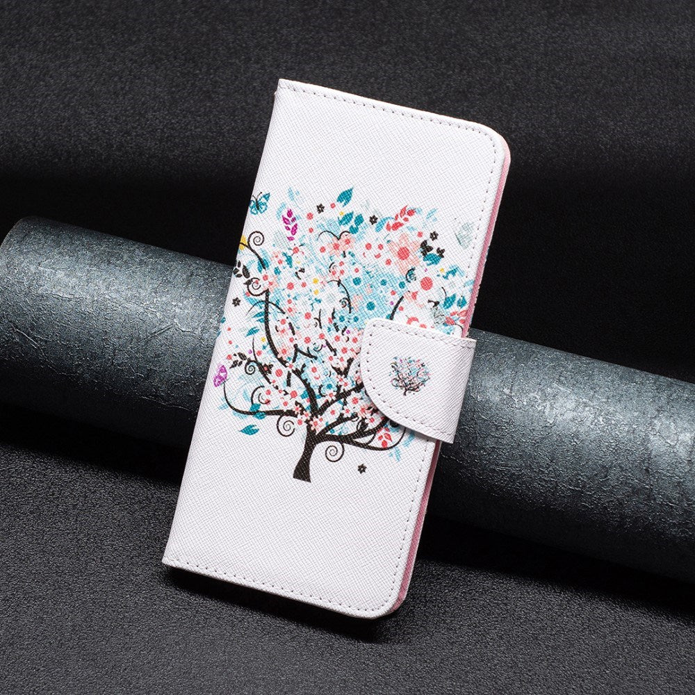 EIDERWOOD Samsung Galaxy A16 Læder Cover m. Pung & Print - Farverigt Træ