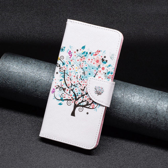 EIDERWOOD Samsung Galaxy A16 Læder Cover m. Pung & Print - Farverigt Træ