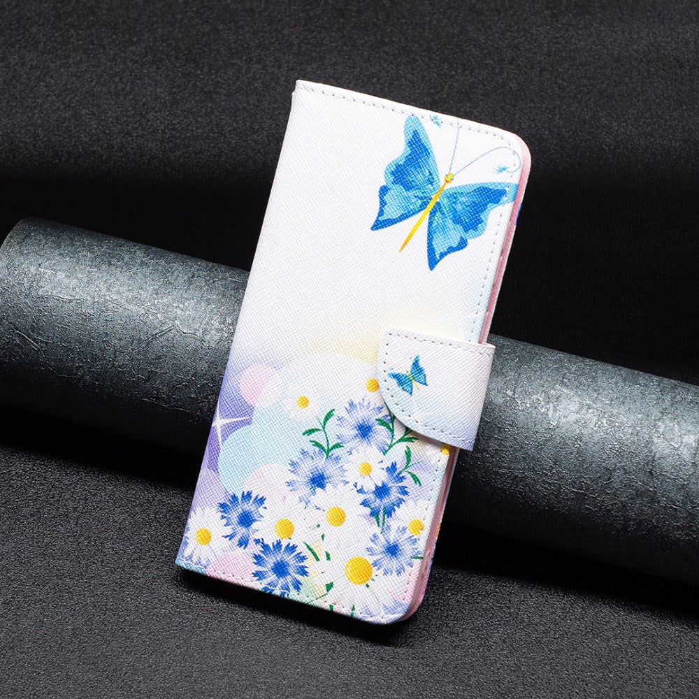 EIDERWOOD Samsung Galaxy A16 Læder Cover m. Pung & Print - Sommerfugl & Blomster