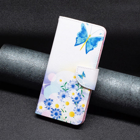 EIDERWOOD Samsung Galaxy A16 Læder Cover m. Pung & Print - Sommerfugl & Blomster