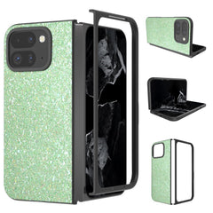 EIDERWOOD Google Pixel 9 Pro Fold (5G) Kunstlæder Glitter Cover - Grøn