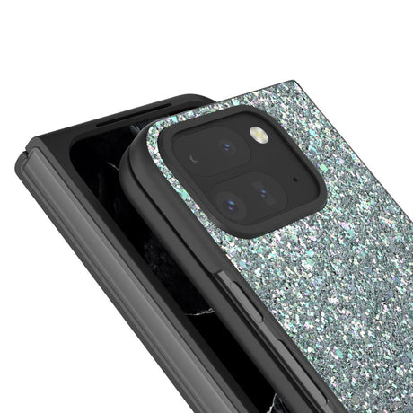 EIDERWOOD Google Pixel 9 Pro Fold (5G) Kunstlæder Glitter Cover - Mørkegrøn