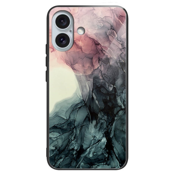 EIDERWOOD iPhone 16 Plastik Cover m. Glasbagside - Grå / Lyserød Sky