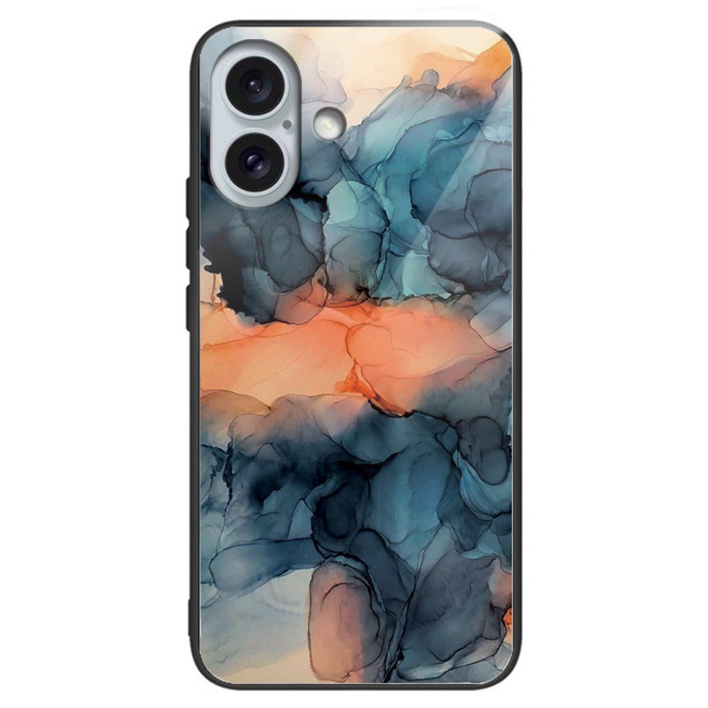 EIDERWOOD iPhone 16 Plastik Cover m. Glasbagside - Orange / Blå Sky