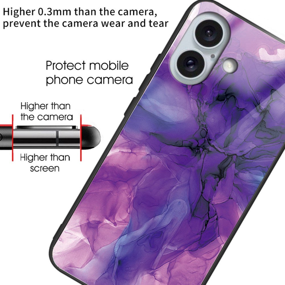 EIDERWOOD iPhone 16 Plastik Cover m. Glasbagside - Lilla Sky