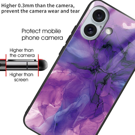 EIDERWOOD iPhone 16 Plastik Cover m. Glasbagside - Lilla Sky