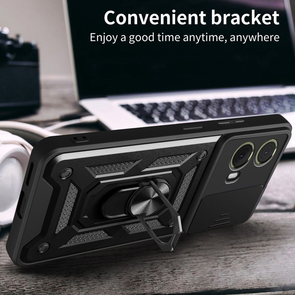 EIDERWOOD Motorola Moto G85 (5G) Håndværker Cover m. Magnetisk Kickstand & Cam Slider - Sort