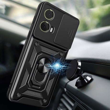 EIDERWOOD Motorola Moto G85 (5G) Håndværker Cover m. Magnetisk Kickstand & Cam Slider - Sort