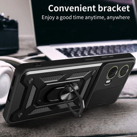 EIDERWOOD Motorola Moto G85 (5G) Håndværker Cover m. Magnetisk Kickstand & Cam Slider - Blå