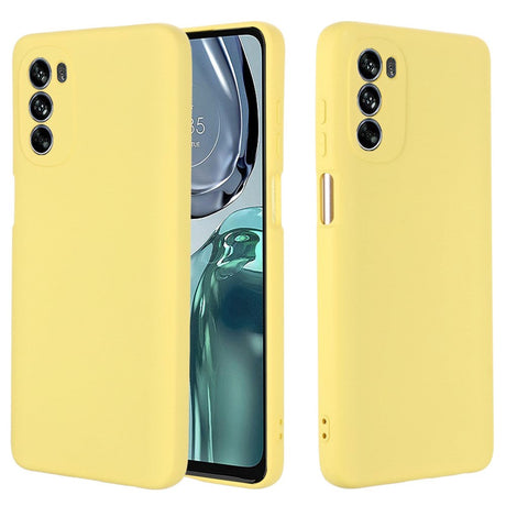 Motorola Moto G62 Liquid Silikone Cover m. Strop - Gul