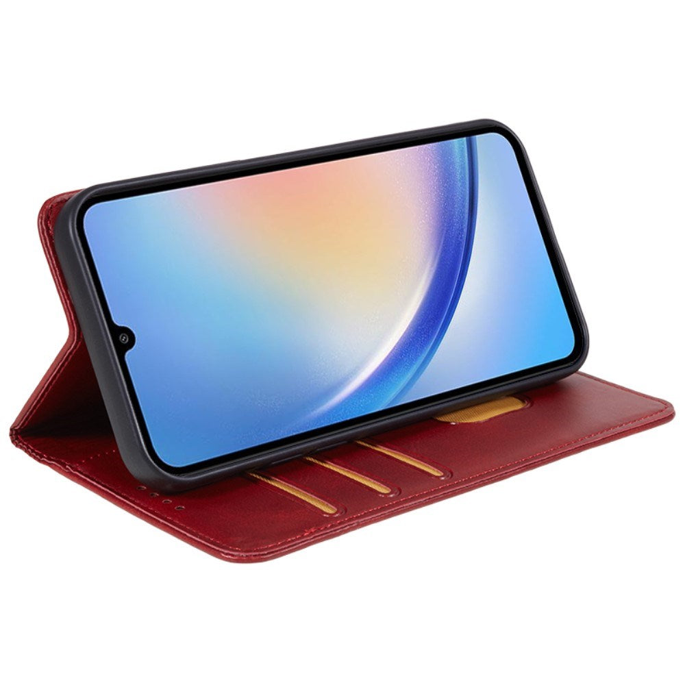 EIDERWOOD Samsung Galaxy A16 (4G/5G) Vegansk Læder Flip Cover m. Pung - Rød