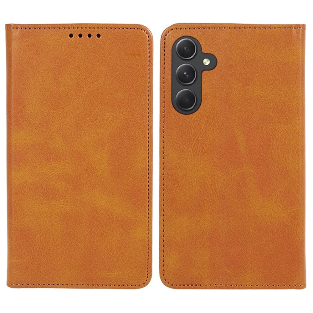 EIDERWOOD Samsung Galaxy A16 (4G/5G) Vegansk Læder Flip Cover m. Pung - Lysebrun