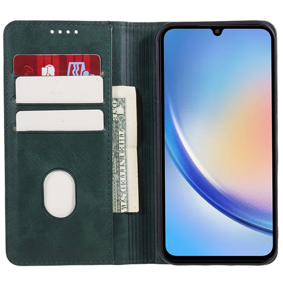 EIDERWOOD Samsung Galaxy A16 (4G/5G) Vegansk Læder Flip Cover m. Pung - Grøn