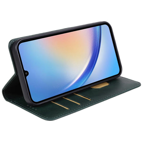 EIDERWOOD Samsung Galaxy A16 (4G/5G) Vegansk Læder Flip Cover m. Pung - Grøn