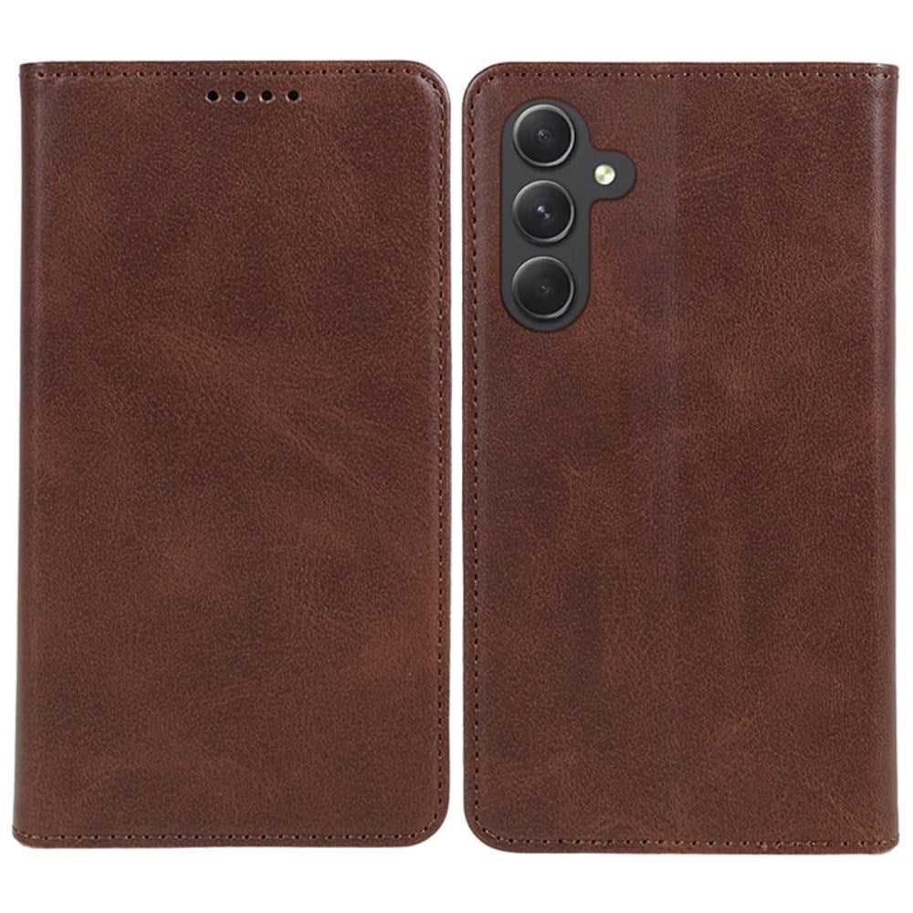 EIDERWOOD Samsung Galaxy A16 (4G/5G) Vegansk Læder Flip Cover m. Pung - Brun